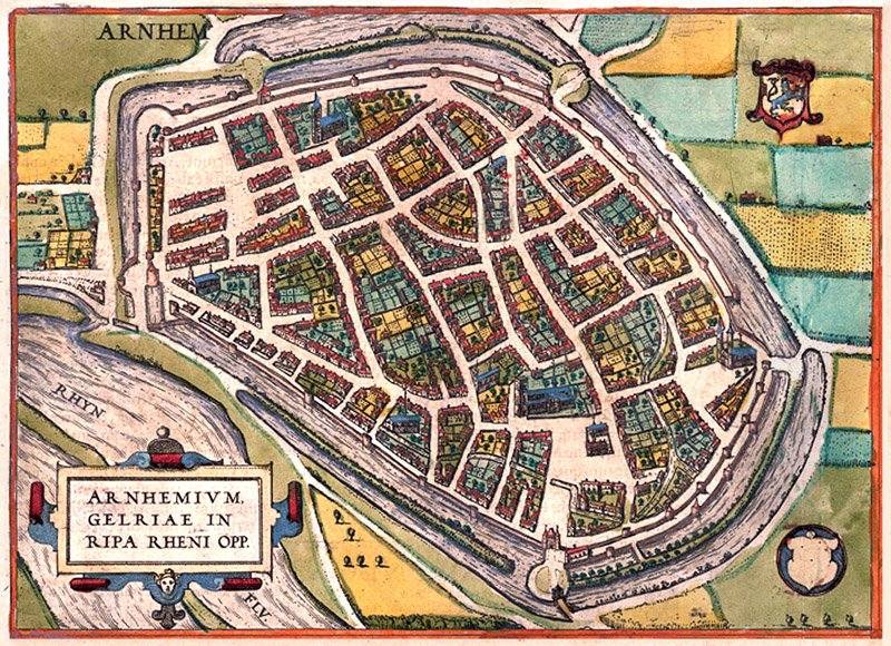 Arnhem 1590 Braun en Hogenberg